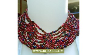 Multi Beading Buterfly Necklaces Chockers